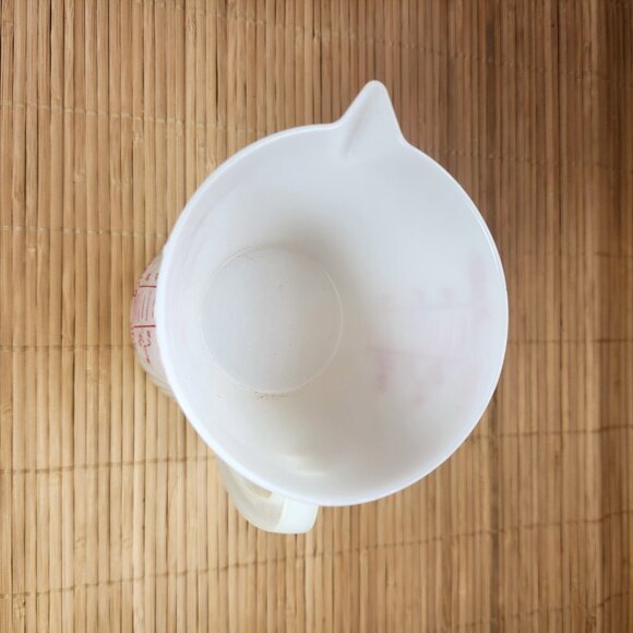 Tupperware Wet Dry Double Measuring Cup 8 oz. Hourglass 2-Sided Vintage 70s - Picture 6 of 6